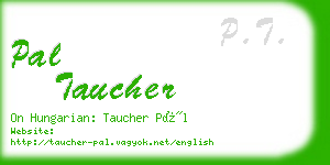 pal taucher business card